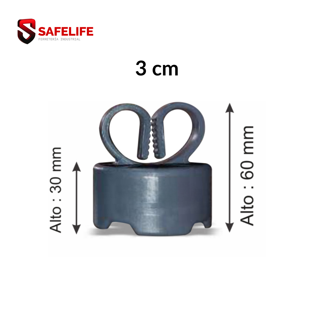 Separadores de encofrado 3 cm 