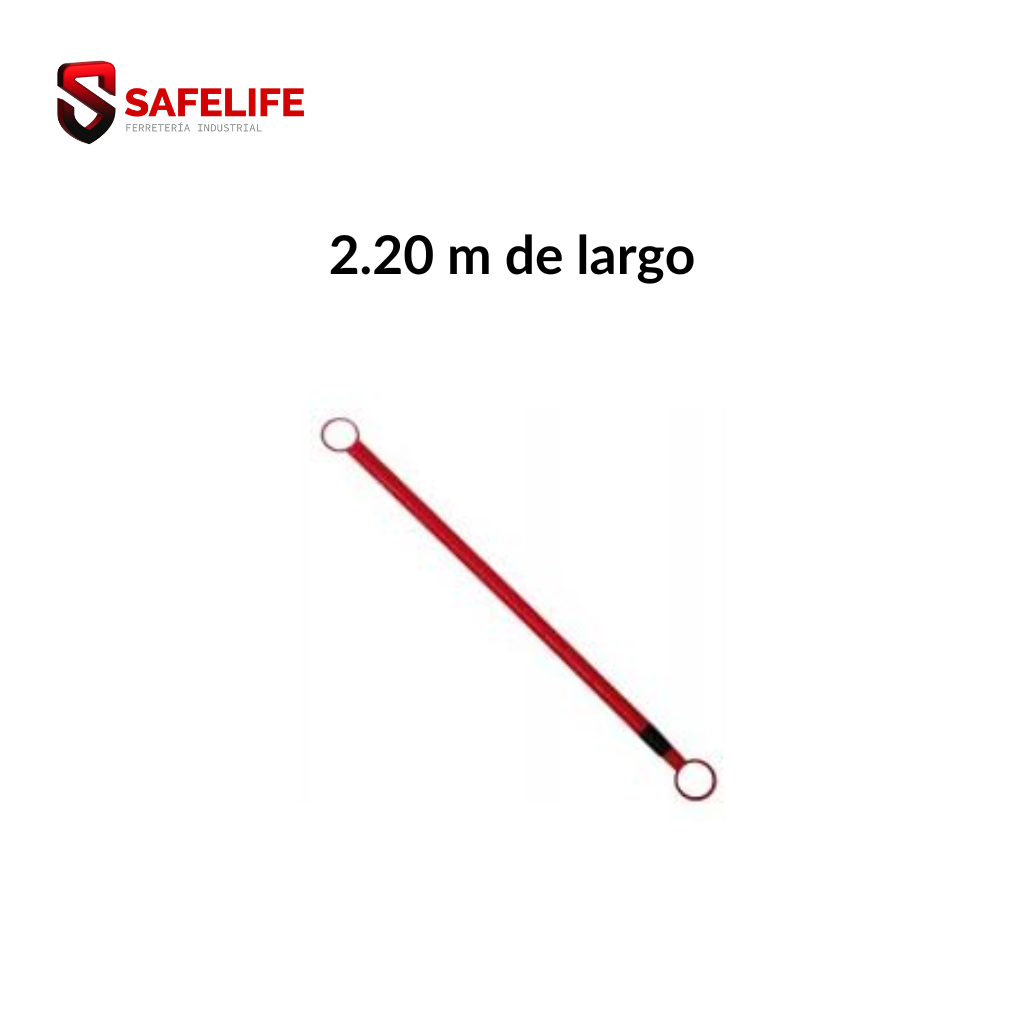 BARRA RETRACTIL ROJO 2.20 MT
