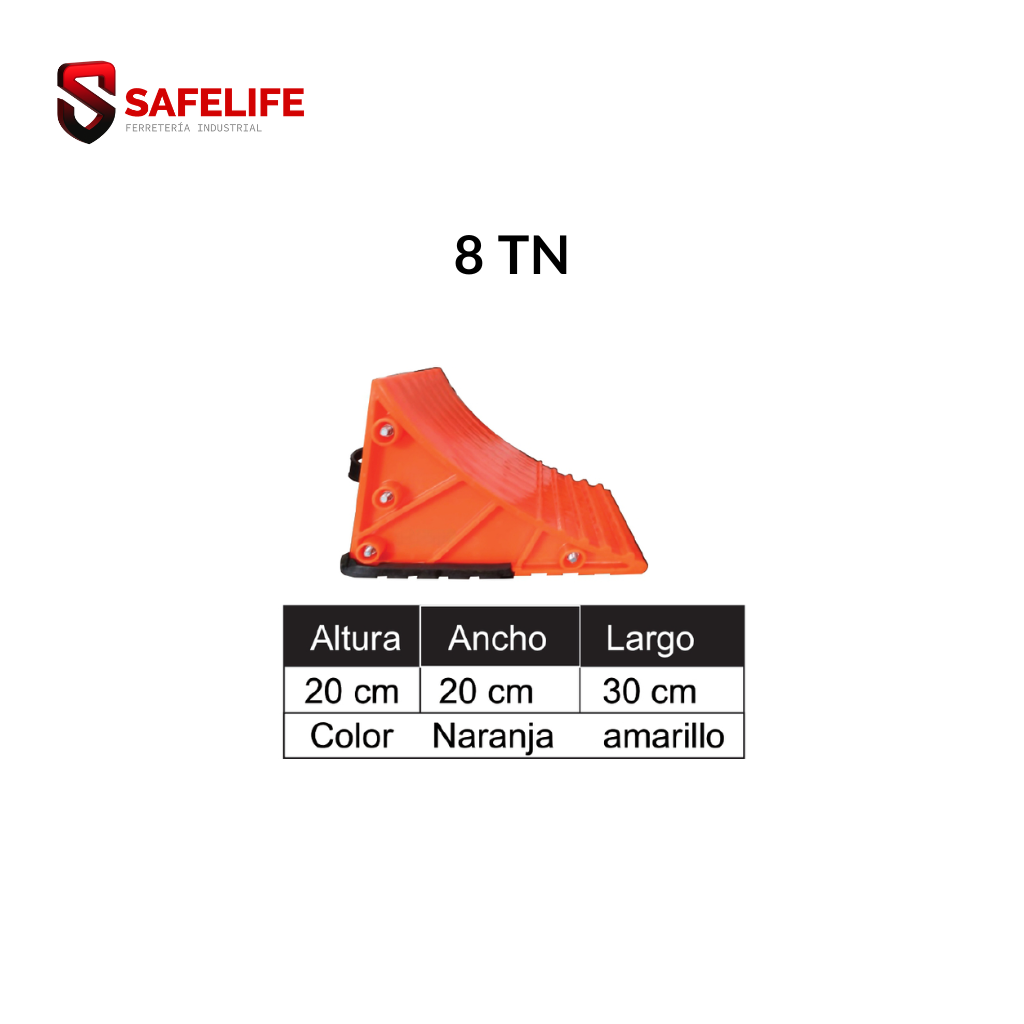 TACO DE SEGURIDAD VIAL PARA 8 TONELADAS X PAR