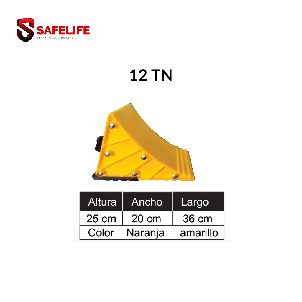 TACO DE SEGURIDAD VIAL PARA 12 TONELADAS X PAR