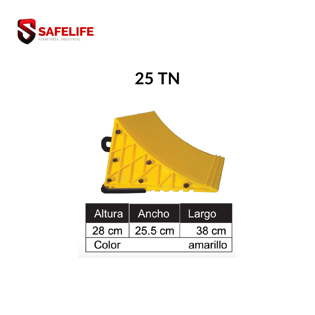 TACO DE SEGURIDAD VIAL PARA 25 TONELADAS X PAR